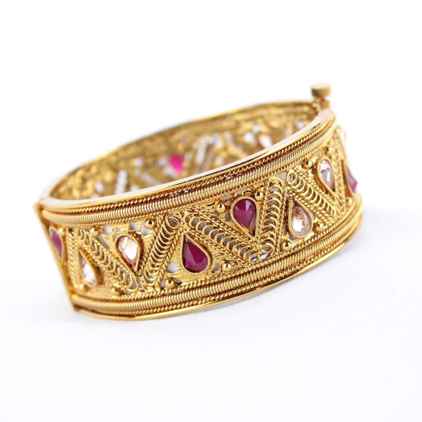Gold Teardrop Design Kada - Available in 4 colors