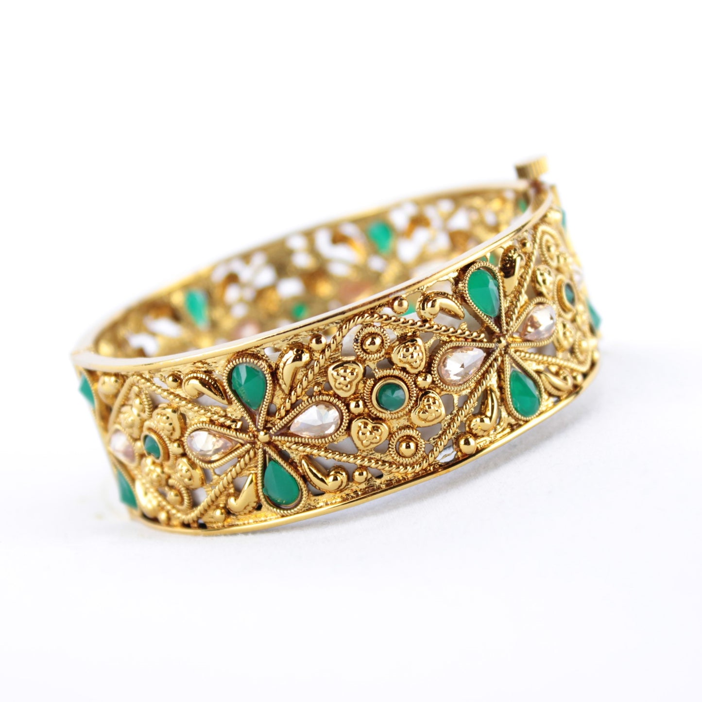 Gold Clover Design Kada - Available in 4 colors