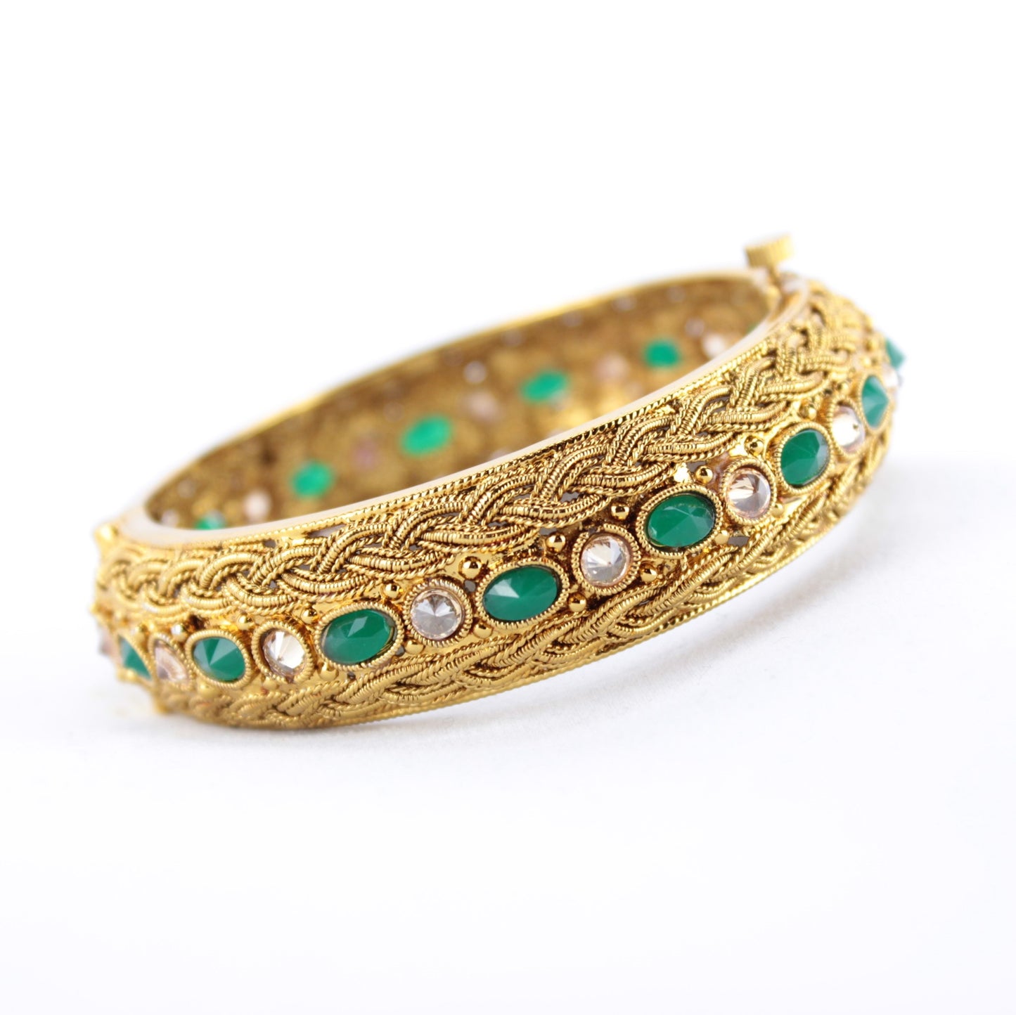 Gold Braided Design Kada - Available in 4 colors