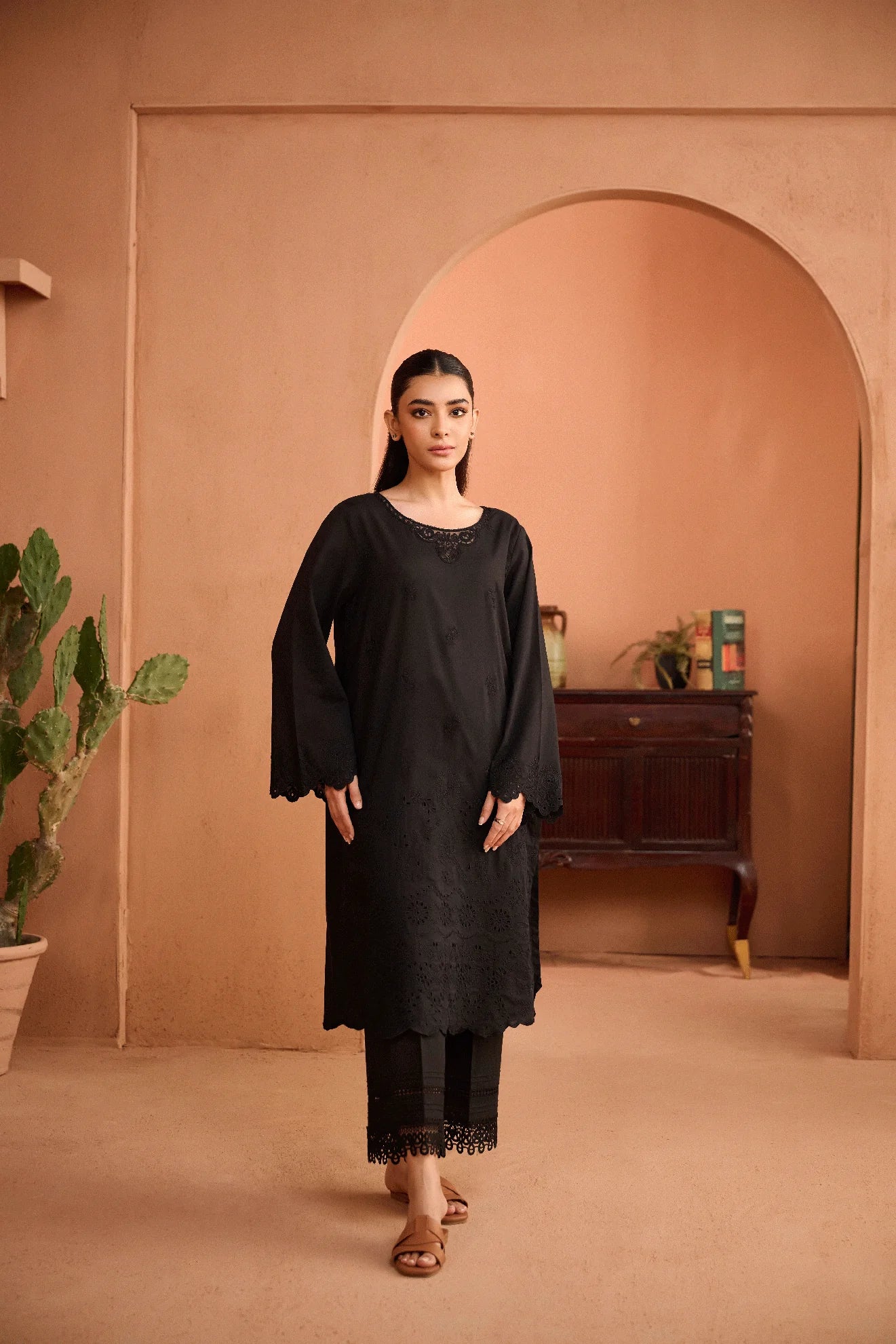 Noir Collection -Black Monochrome Kurta set- 3