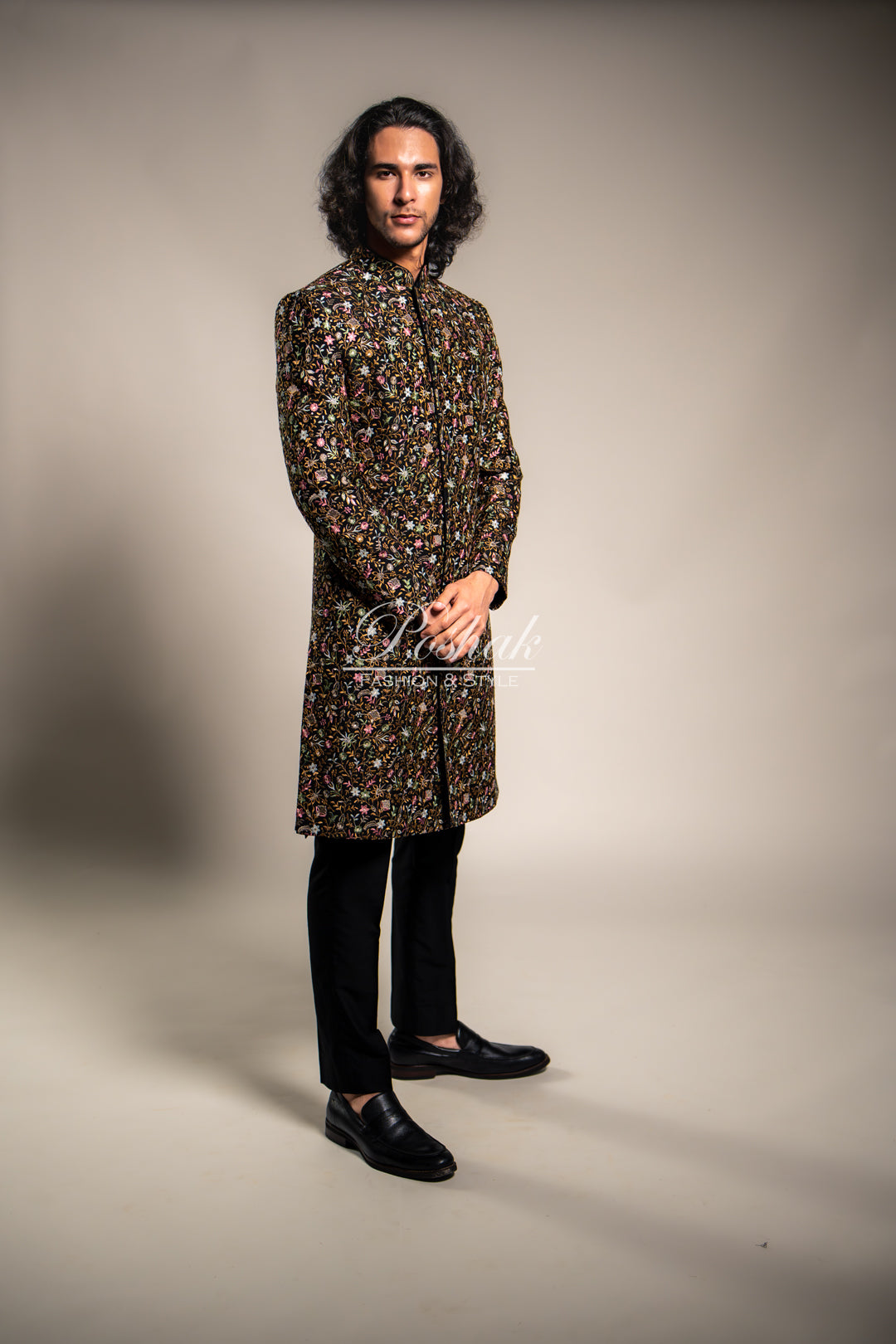 Multicolor Floral Sherwani