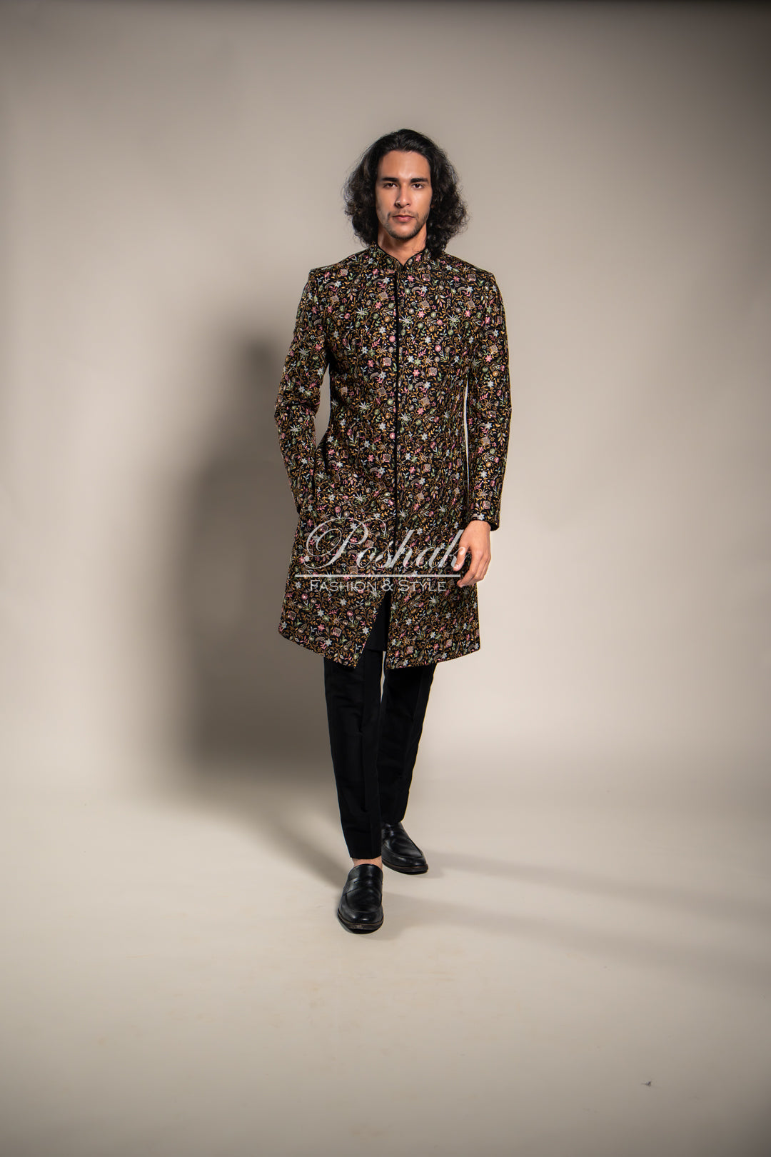 Multicolor Floral Sherwani