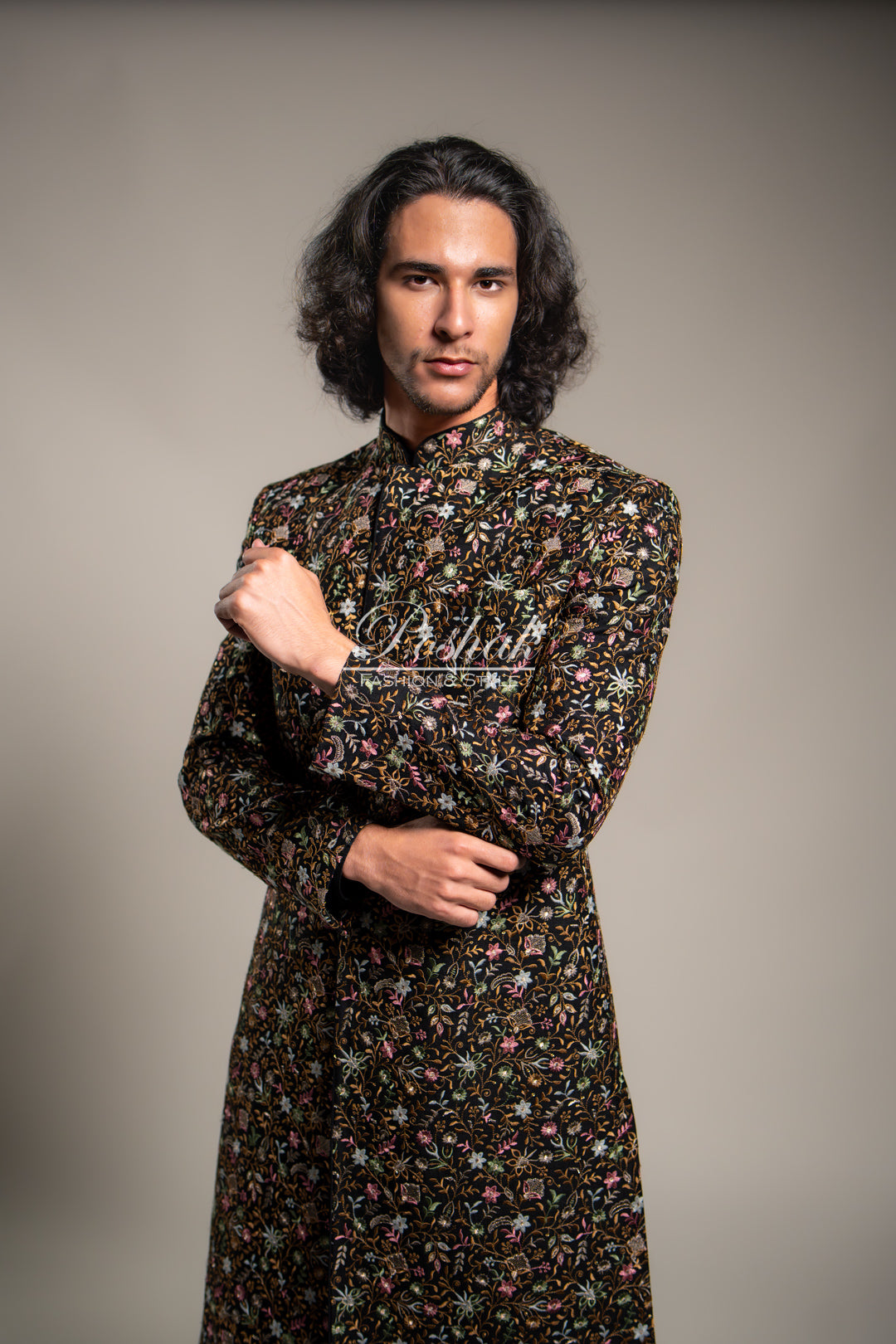 Multicolor Floral Sherwani