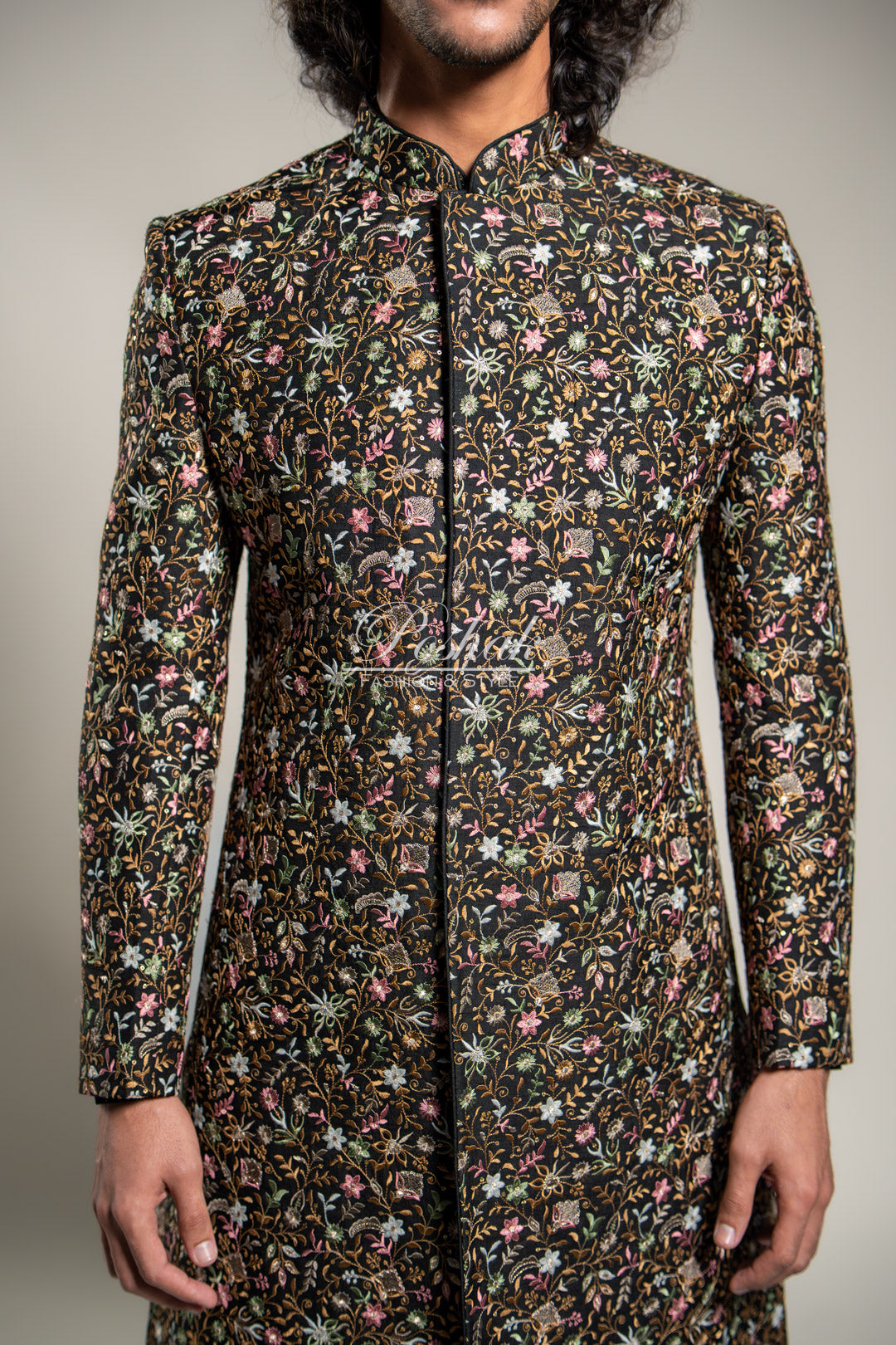 Multicolor Floral Sherwani