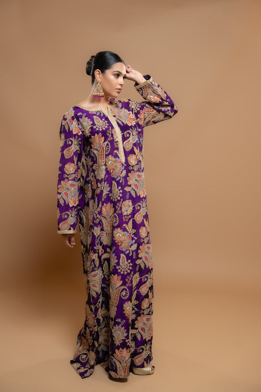 Luxe Edit _ Straight Kaftan Purple