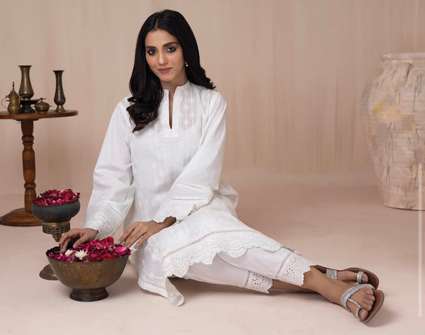White Cotton Kurti
