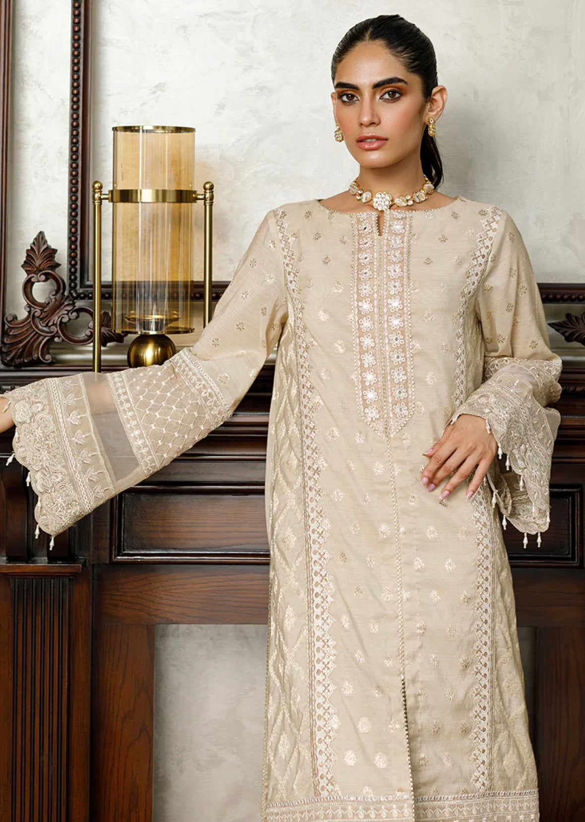 Beige Kurti