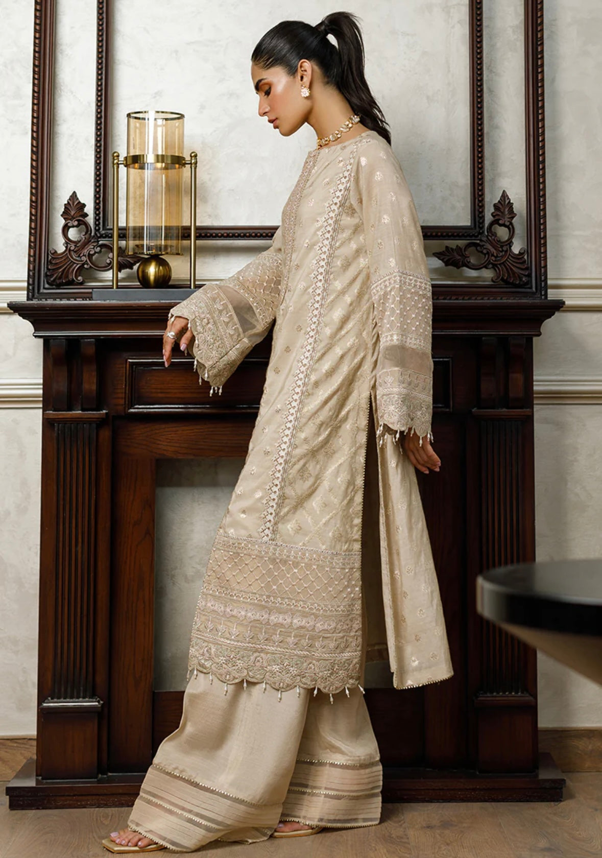 Beige Kurti