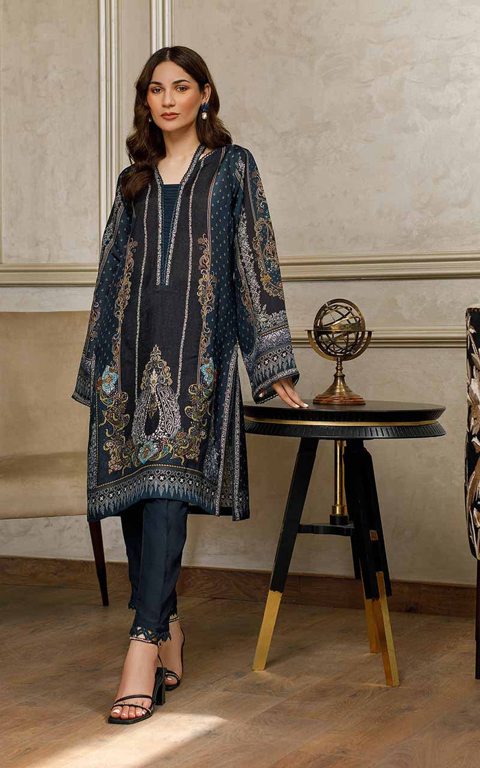 Raha Collection - Printed Silk Kurti