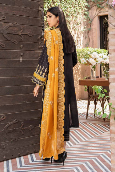 Gul Ahmed - Black & Mustard