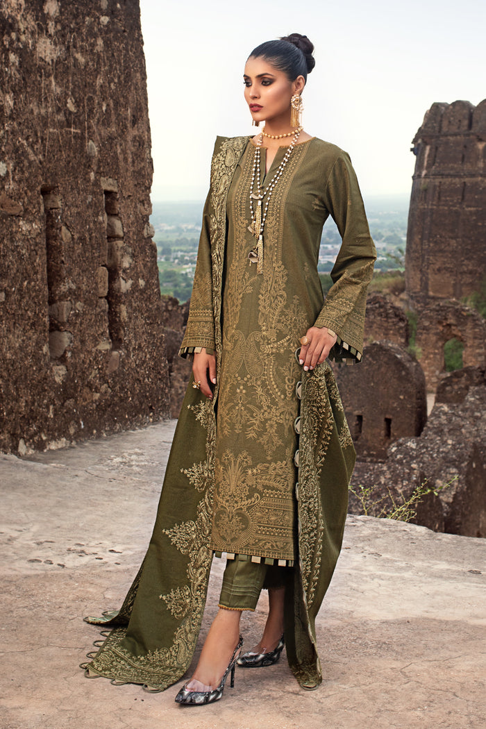 Gul Ahmed Collection - Olive Green