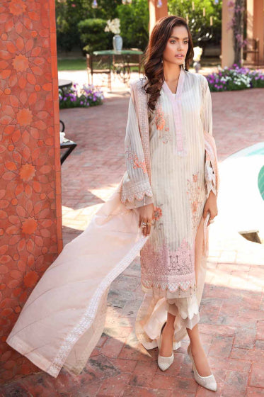Gul Ahmed - Embroidered Lawn Suit with Denting Lawn Dupatta