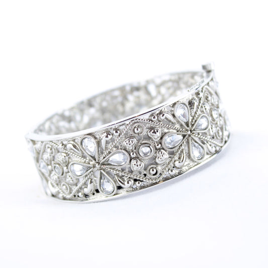 Silver Clover Design Kada