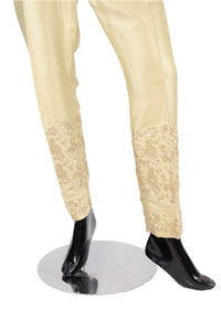 Gold Silk pants with embroidery - SP003