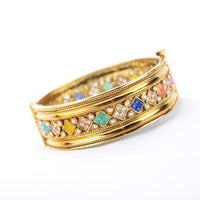 Gold Kada Diamond Design - Available in 4 Colors