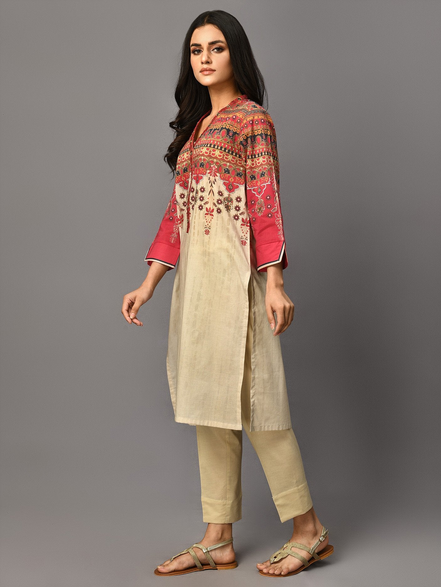 Printed Lawn Kurti